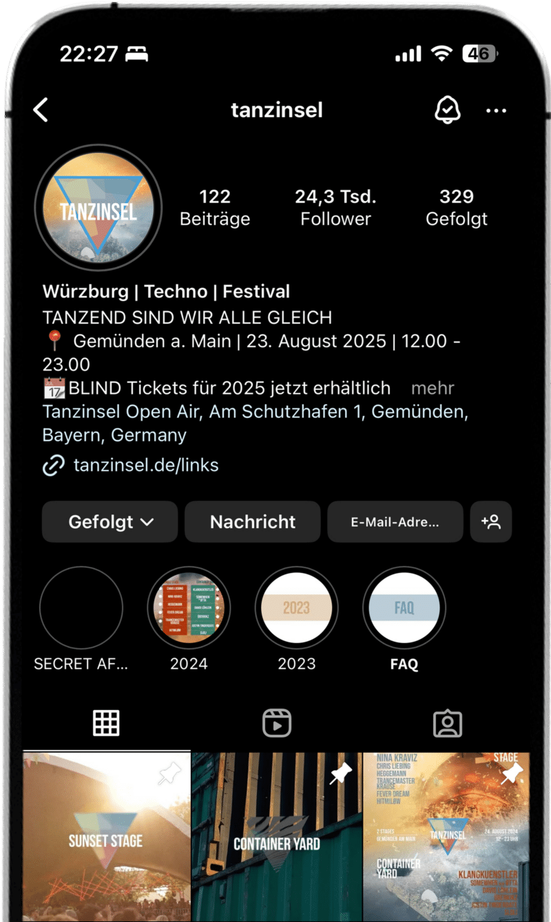 Von wann bis wann geht das Festival? - Tanzinsel